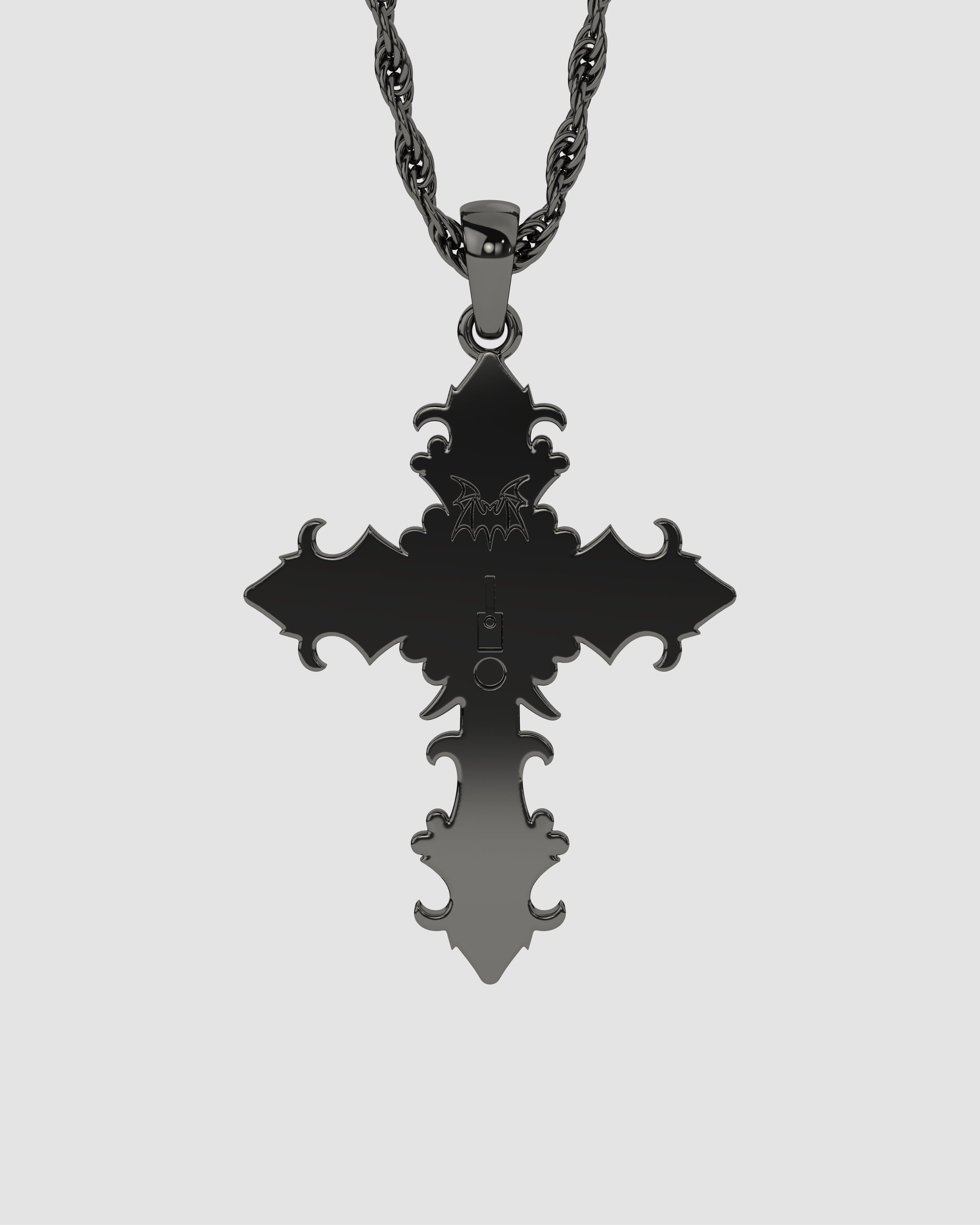 Crossed Faith Pendant Midnight