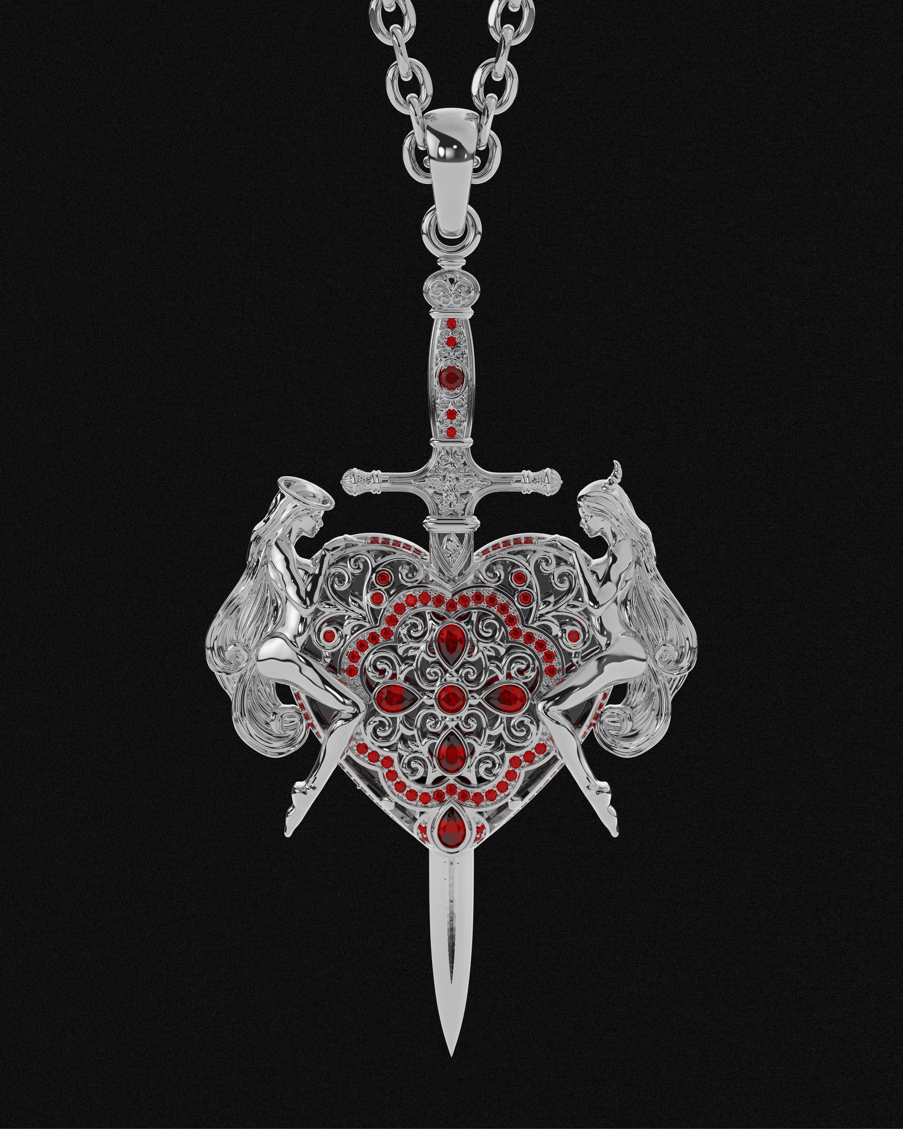 Divided Heart Pendant