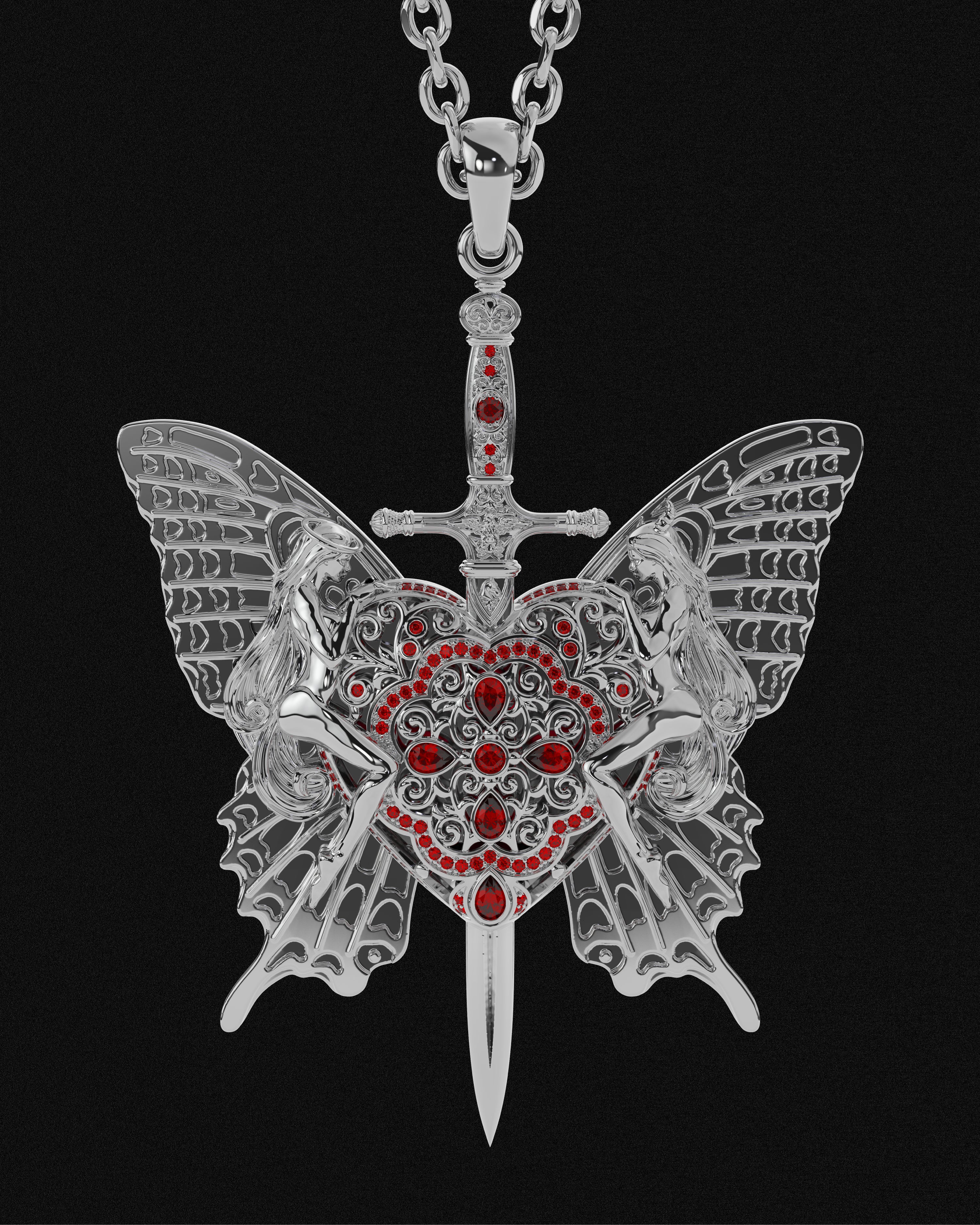 Divided Heart Pendant