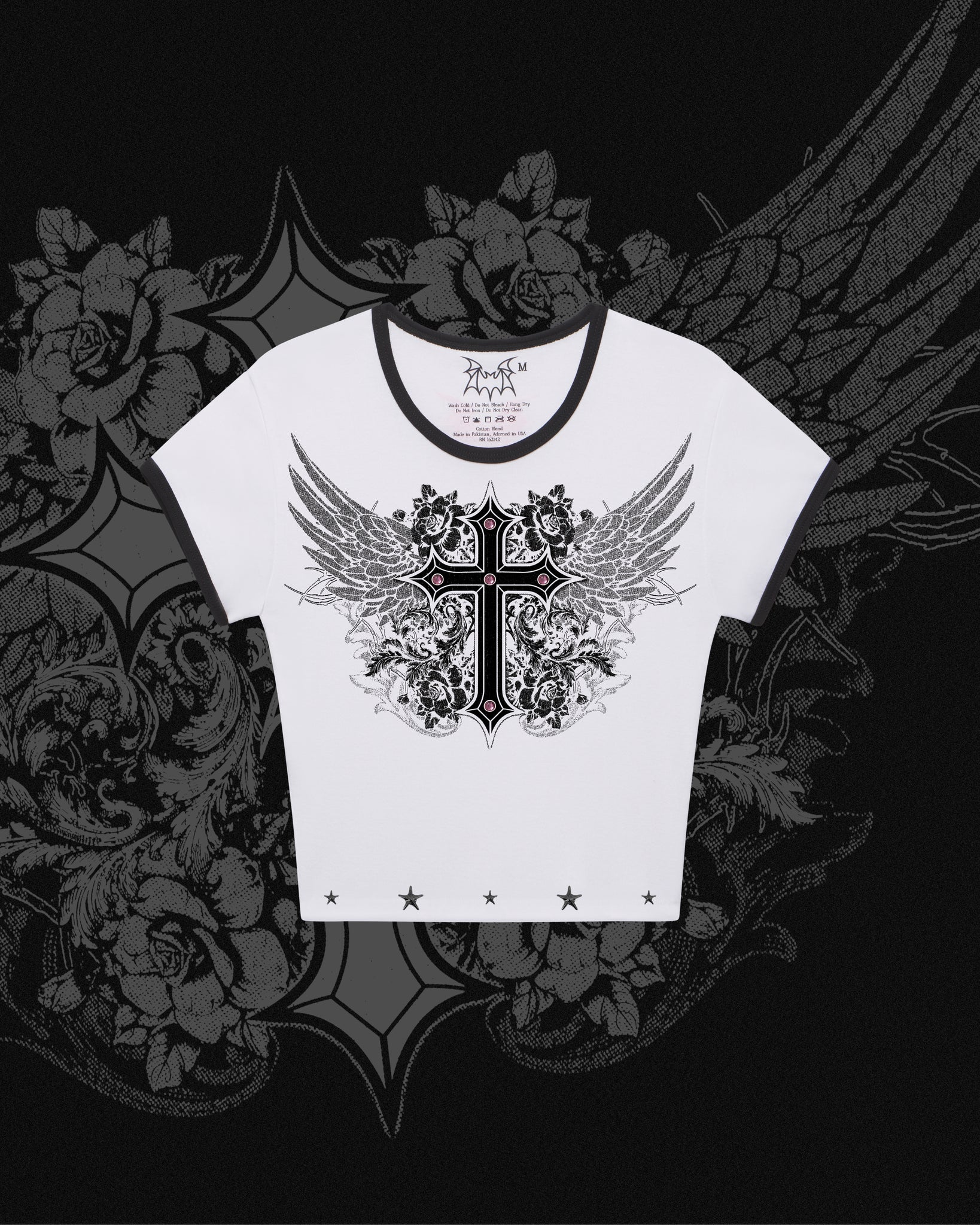 Angelic Cross Rib Tee