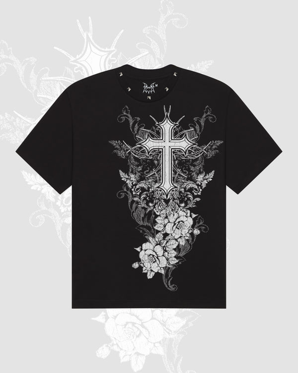 Floral Cross Tee