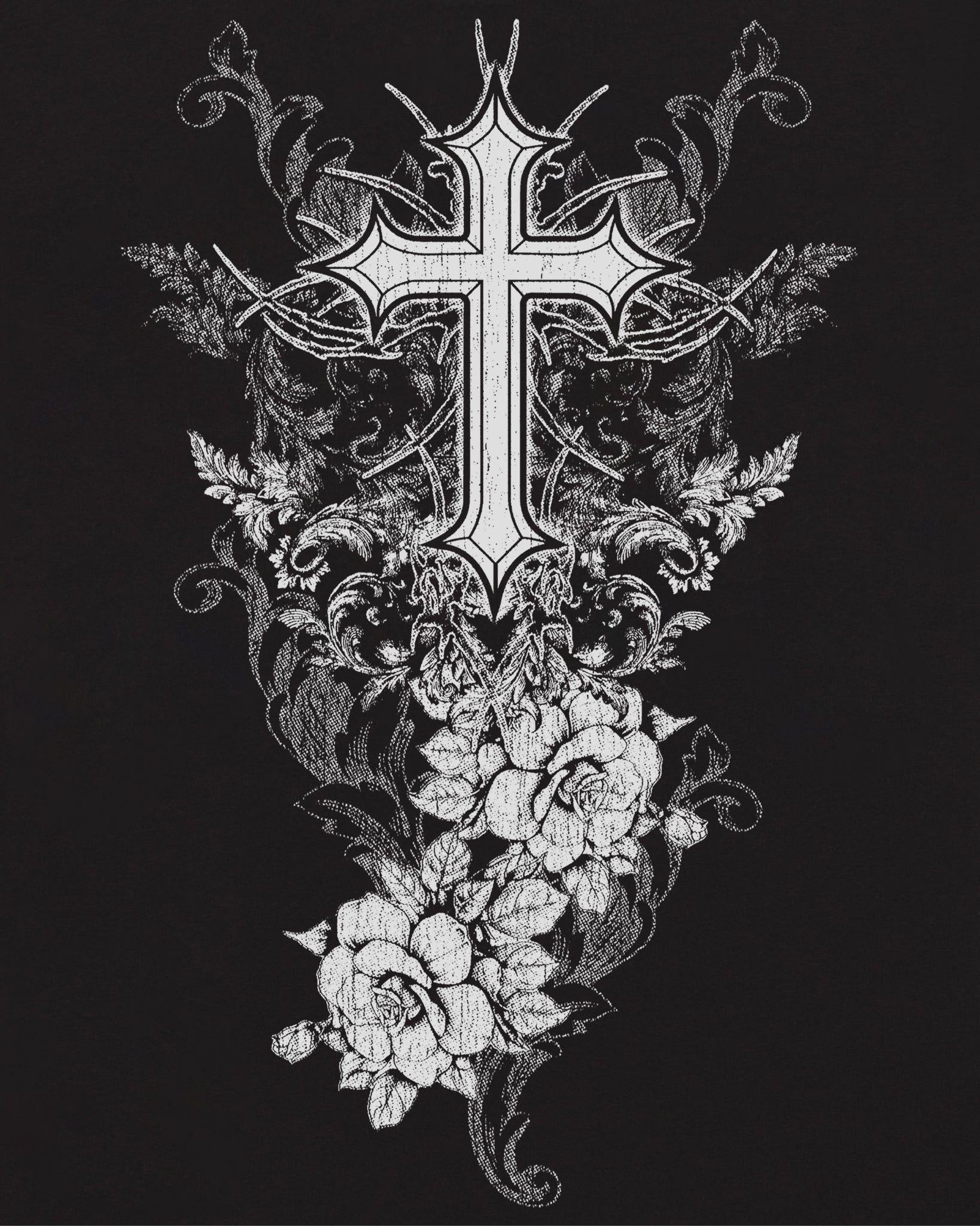 Floral Cross Tee