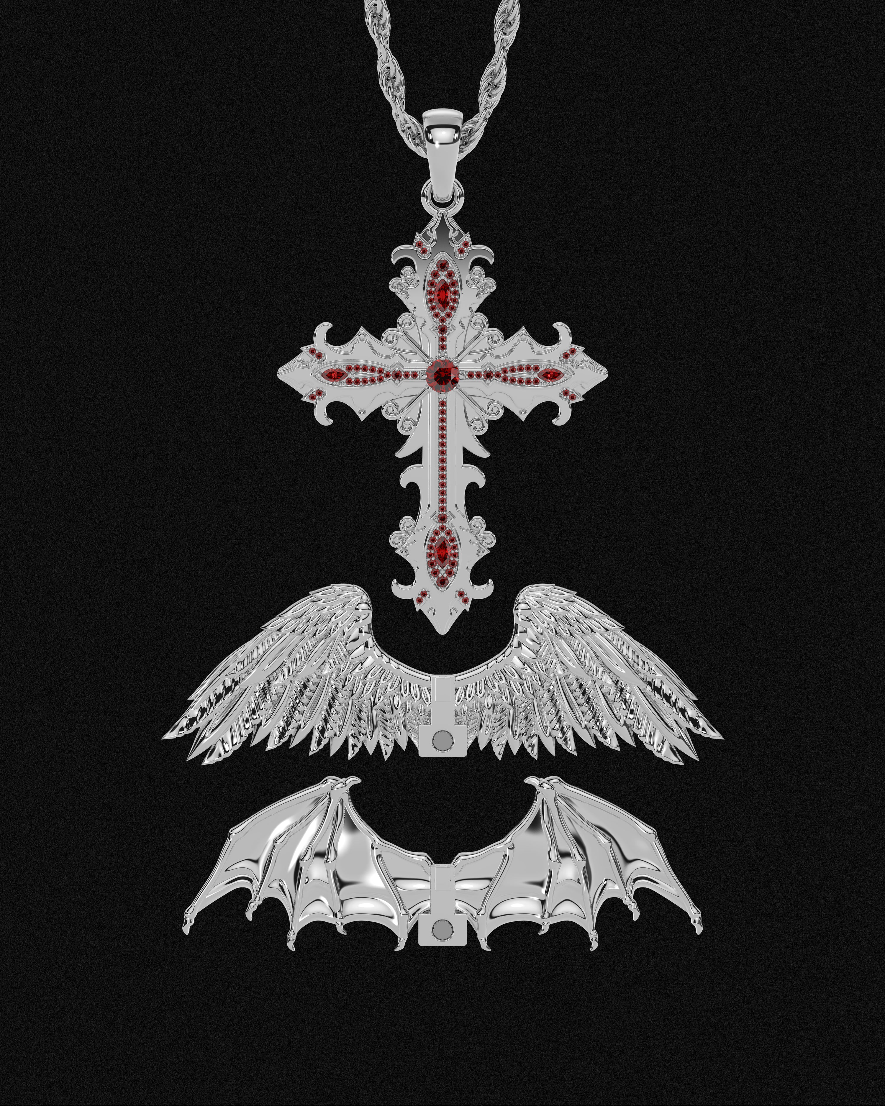 Crossed Faith Pendant