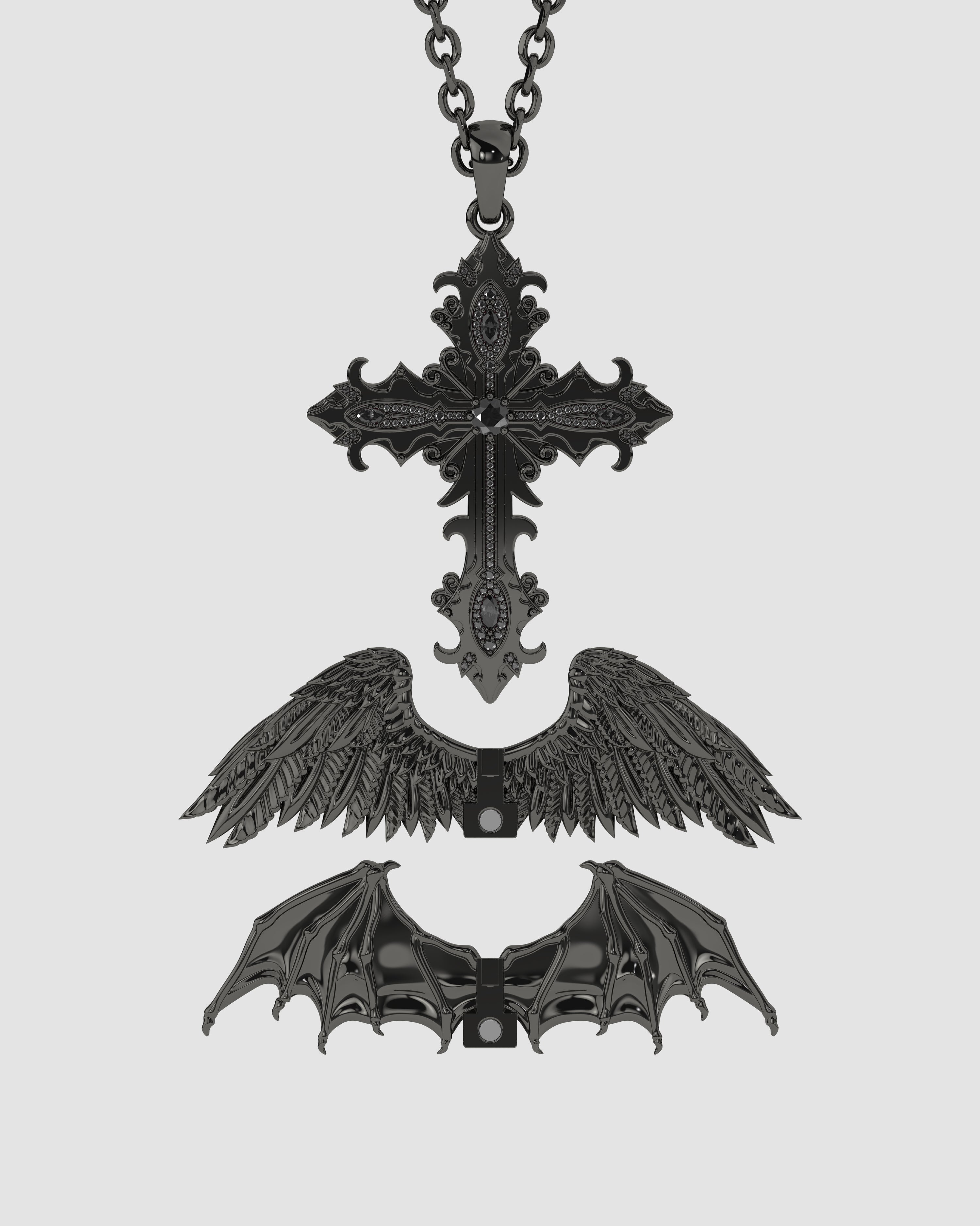 Crossed Faith Pendant Void