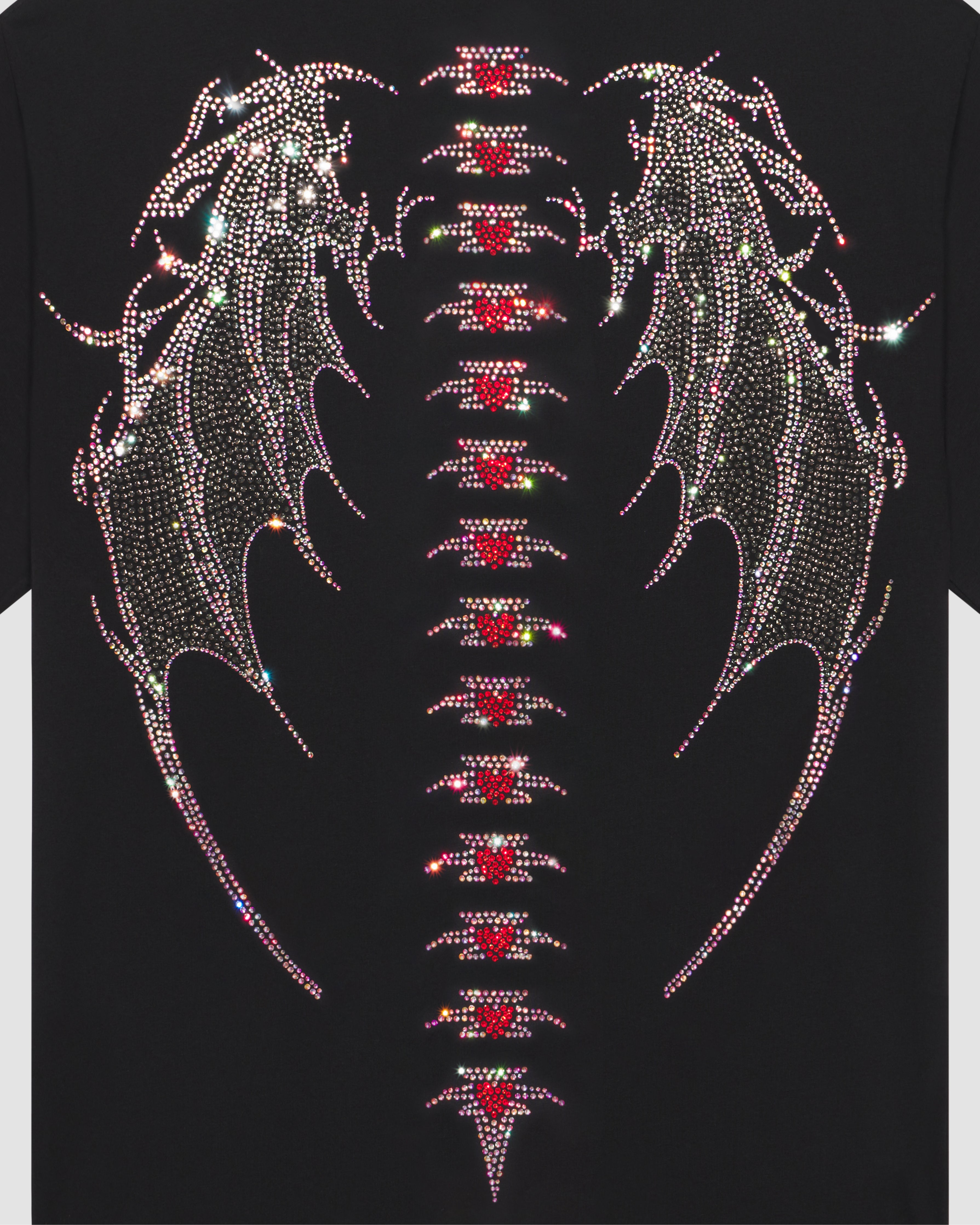 トップス TORNADO MART rhinestone wing design tee TORNADO MART rhinestone wing design tee