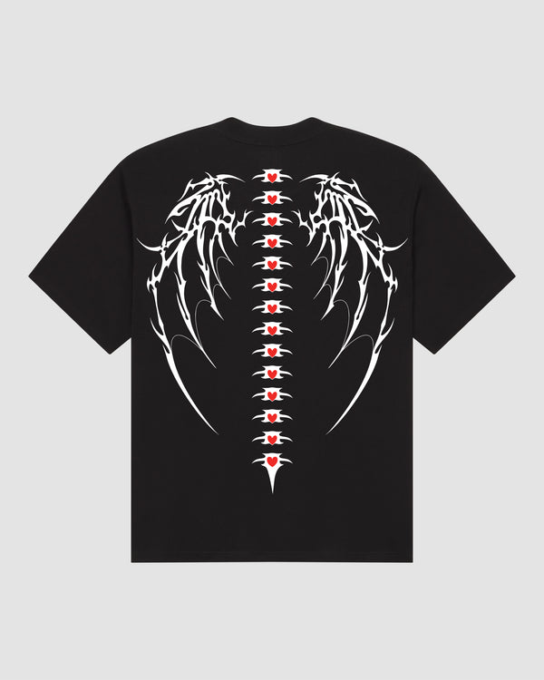 Demon Wings Black Tee