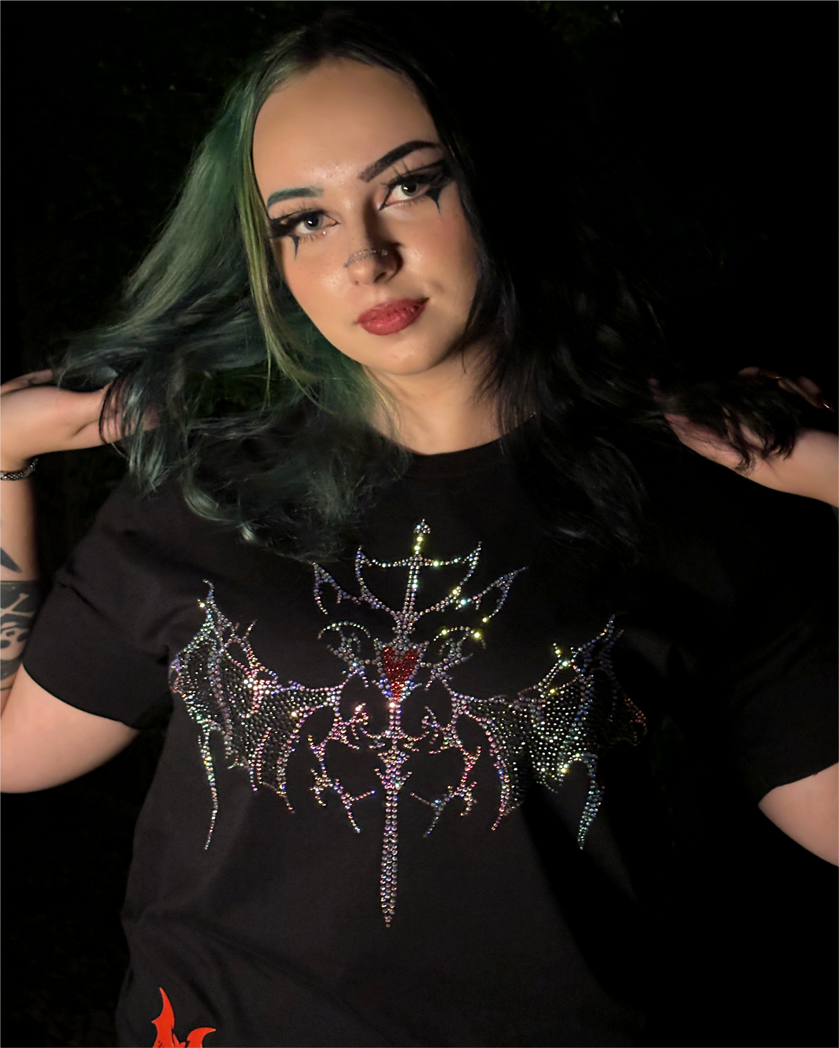 Divine Blade Rhinestone Tee