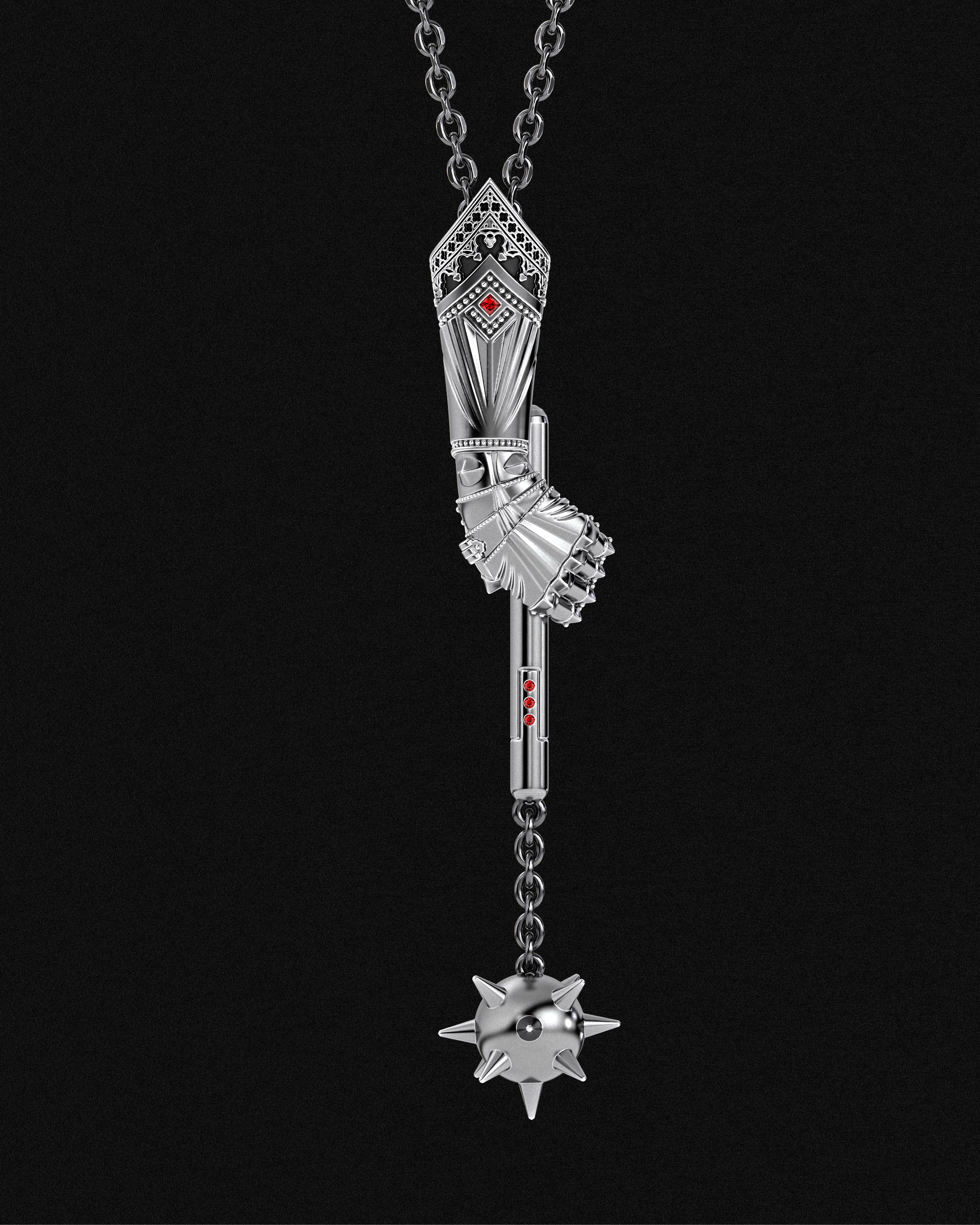 Knight's Gauntlet Pendant