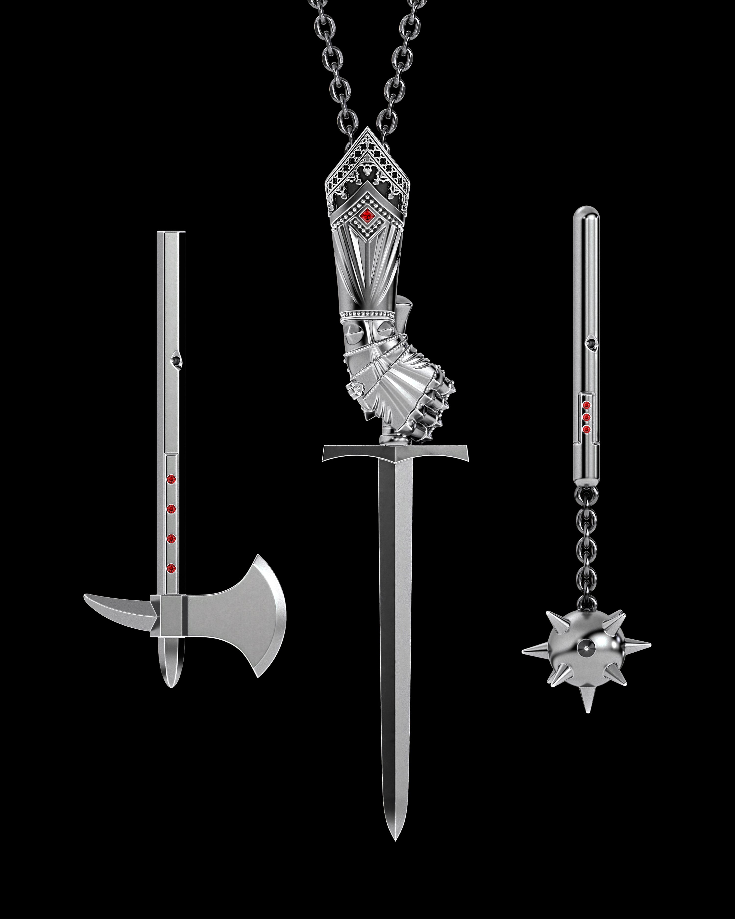 Knight's Gauntlet Pendant (Coming Soon)