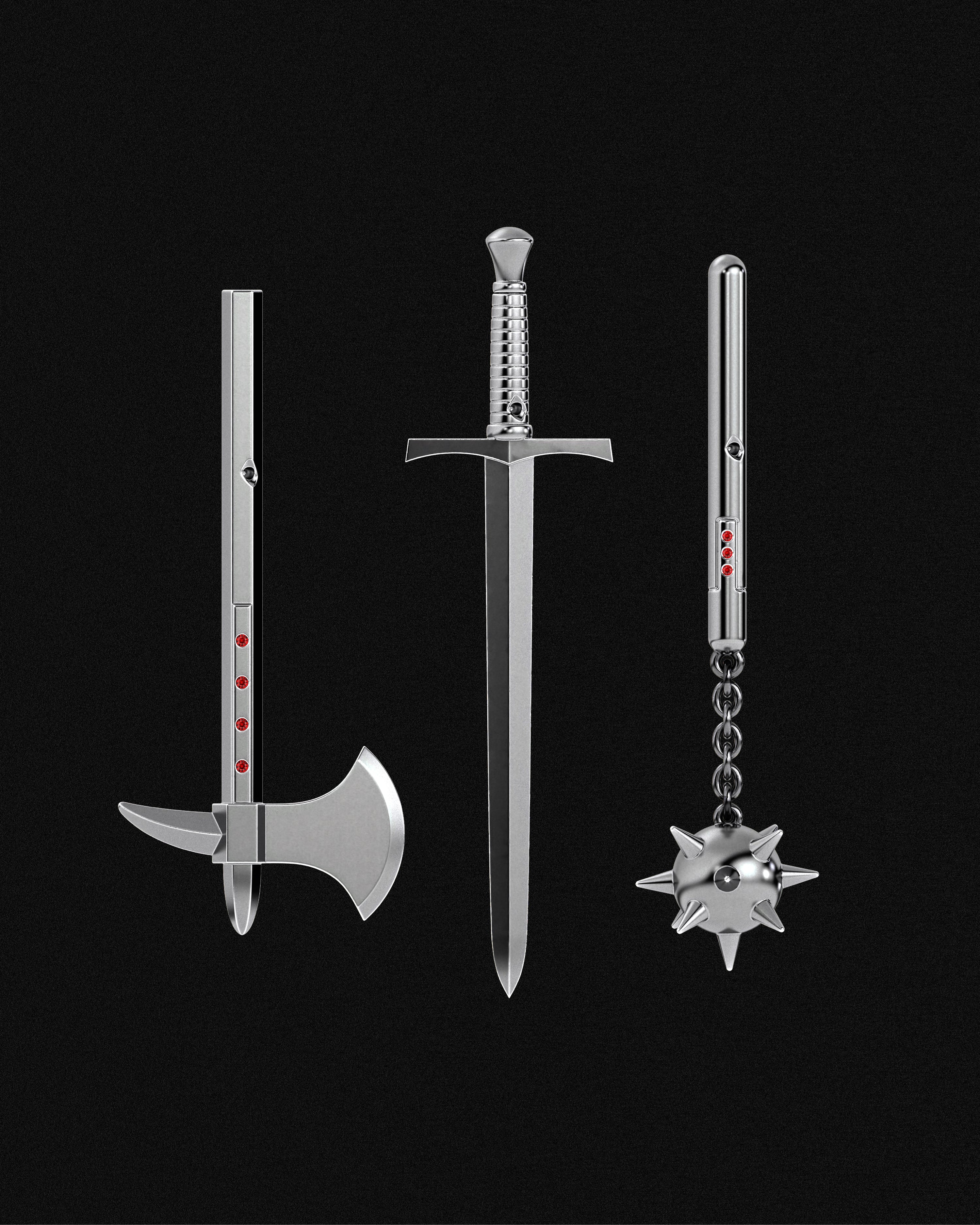 Knight's Gauntlet Pendant