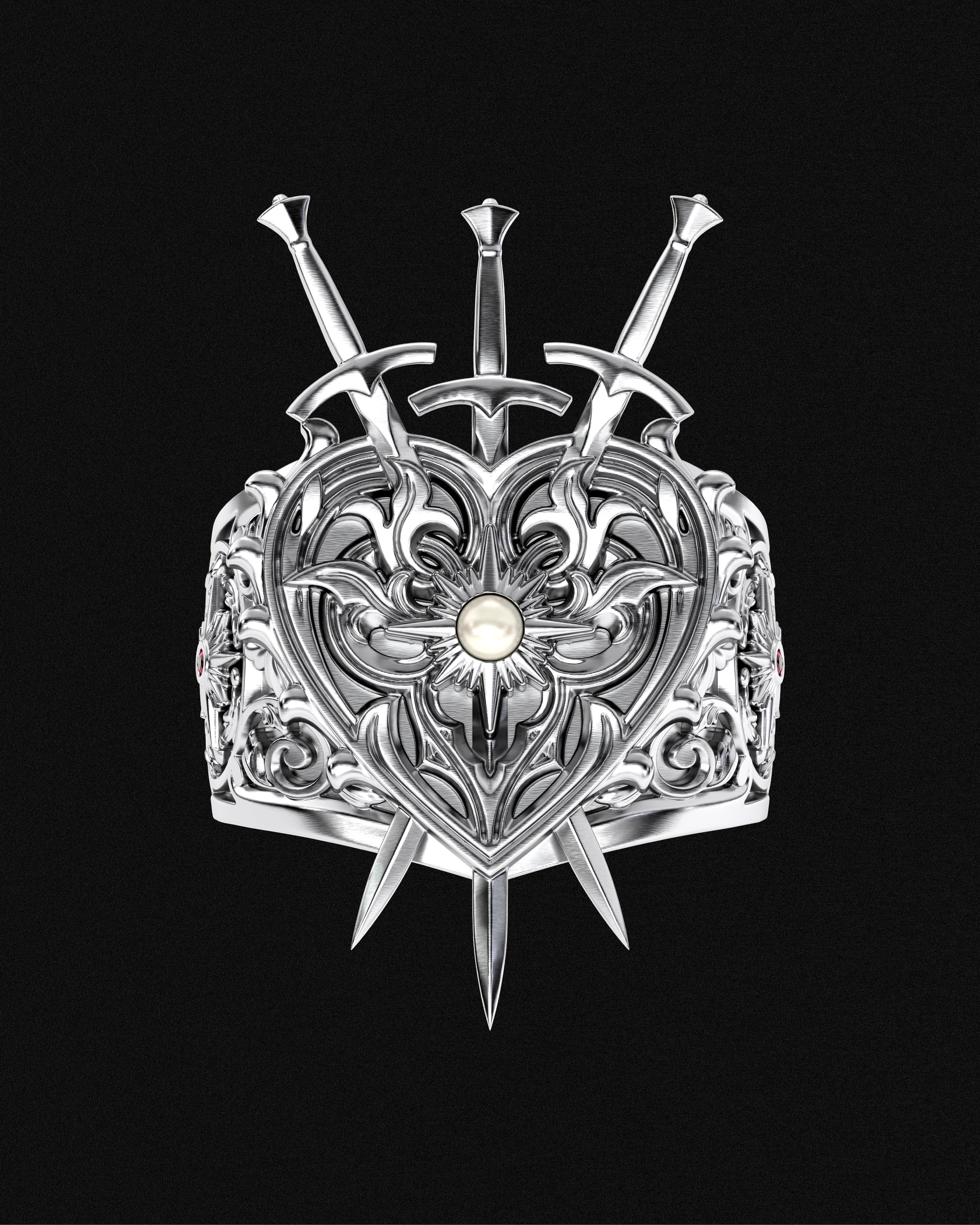 3 of Swords Ring Lux