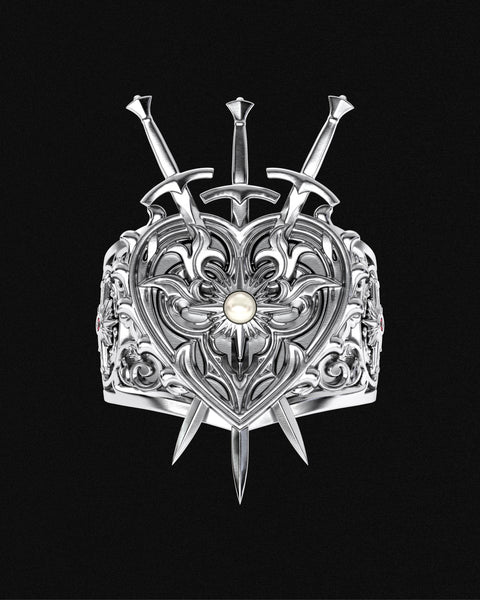 3 of Swords Ring Lux | Zero Heroes®