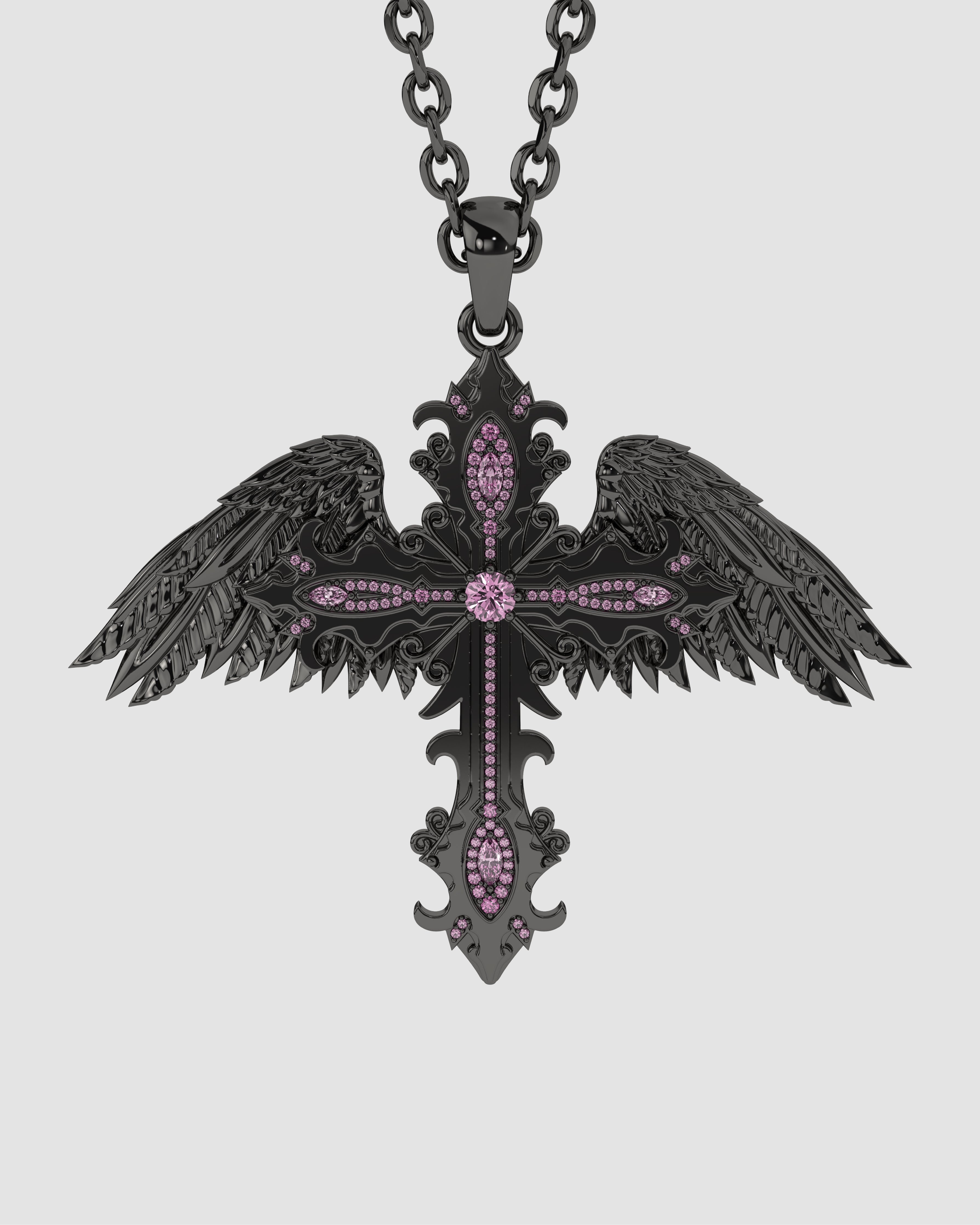 アクセサリー KURO Crossed Faith Pendant Kuro | Zero Heroes®