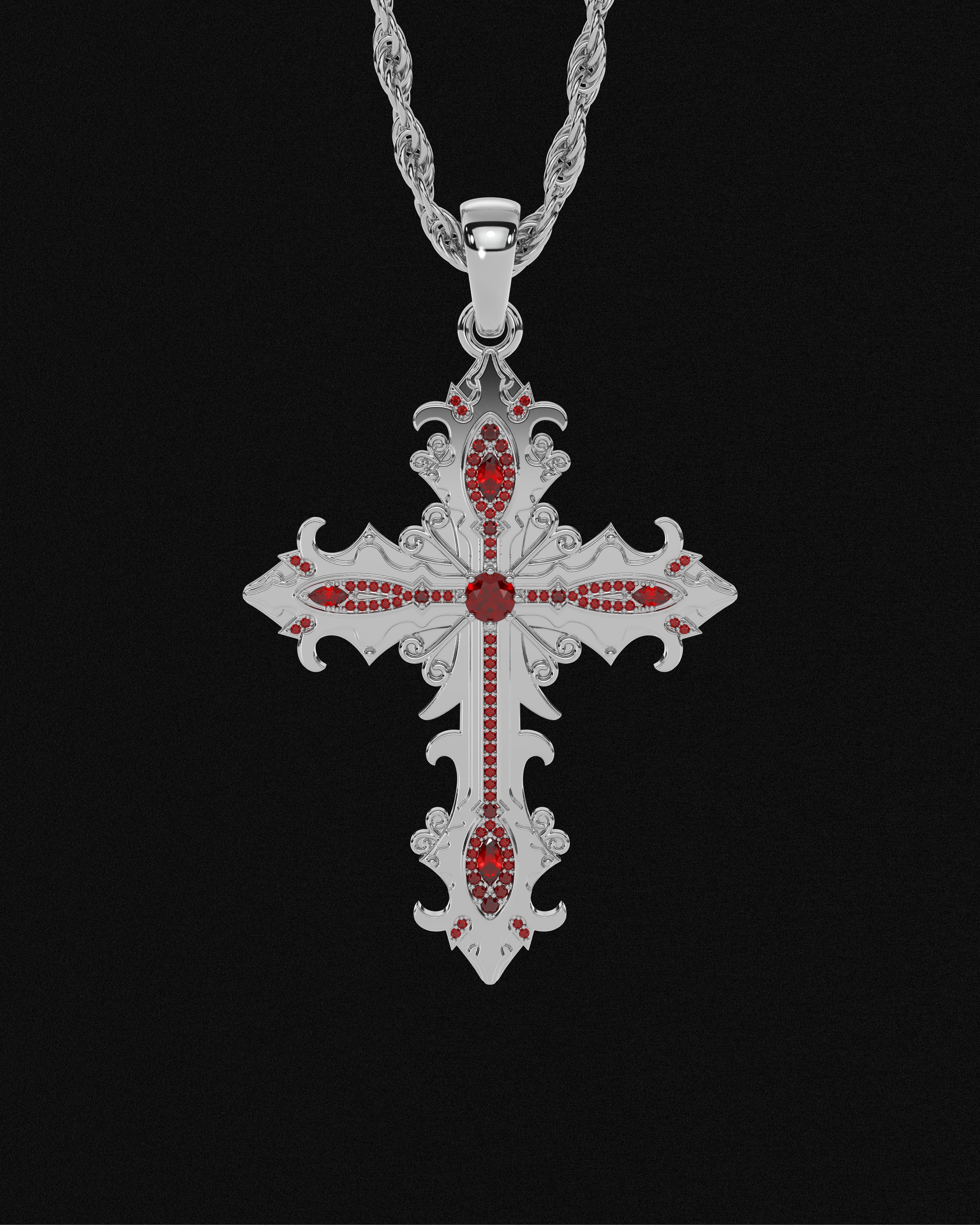 Crossed Faith Pendant